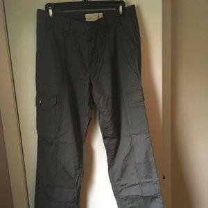 Eddie Bauer charcoal "Ripstop" cargo pants, size 4